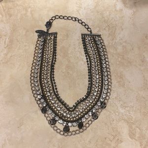 Multistrand Chain Bib Necklace